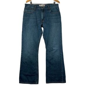 VTG Levis 527 Jeans Mens 36x32 Low Boot Cut Denim Dark Wash‎ y2k 90s
